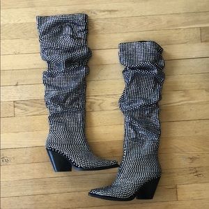 Jeffrey Campbell Diamond studded boots 💎